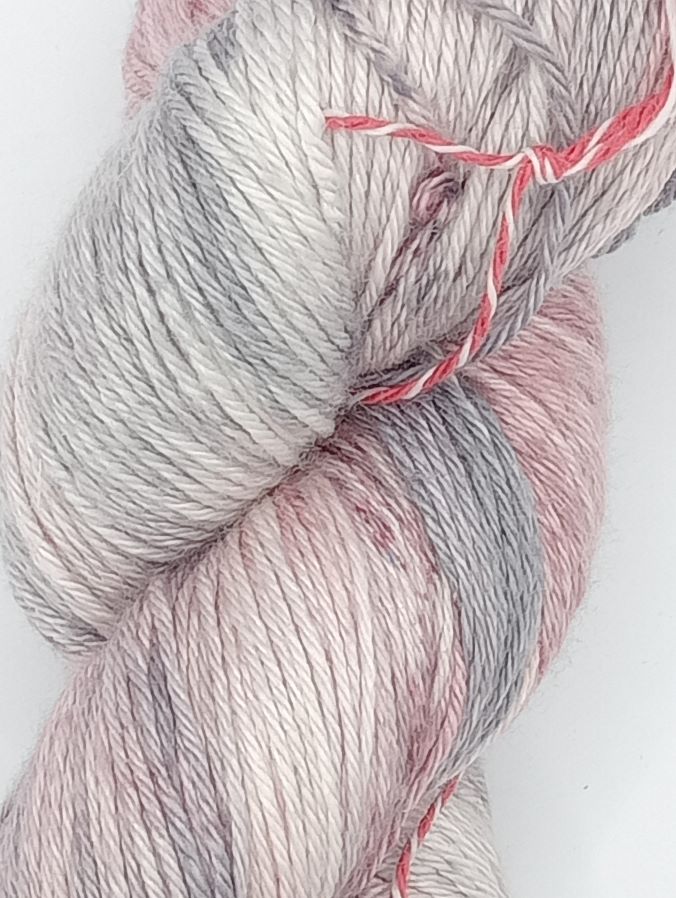 100G Merino/Silk hand dyed Yarn 4 Ply- "Cymbidium"