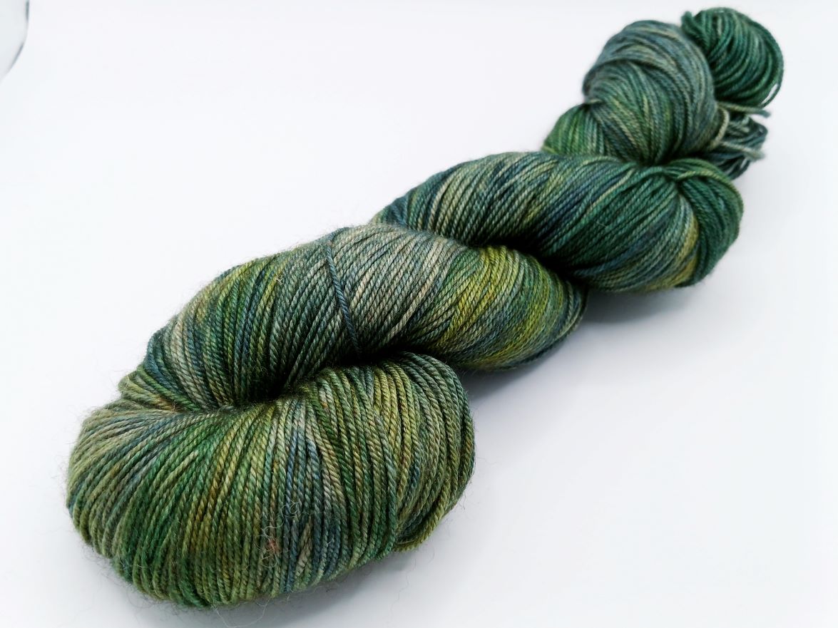 100G Merino/Silk/Yak hand dyed luxury Yarn 4 Ply- "Supplejack"