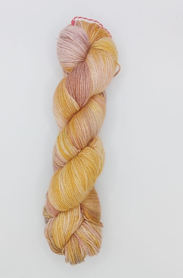 100G Merino/Silk hand dyed luxury Yarn 4 Ply- "Guilded Harvest"