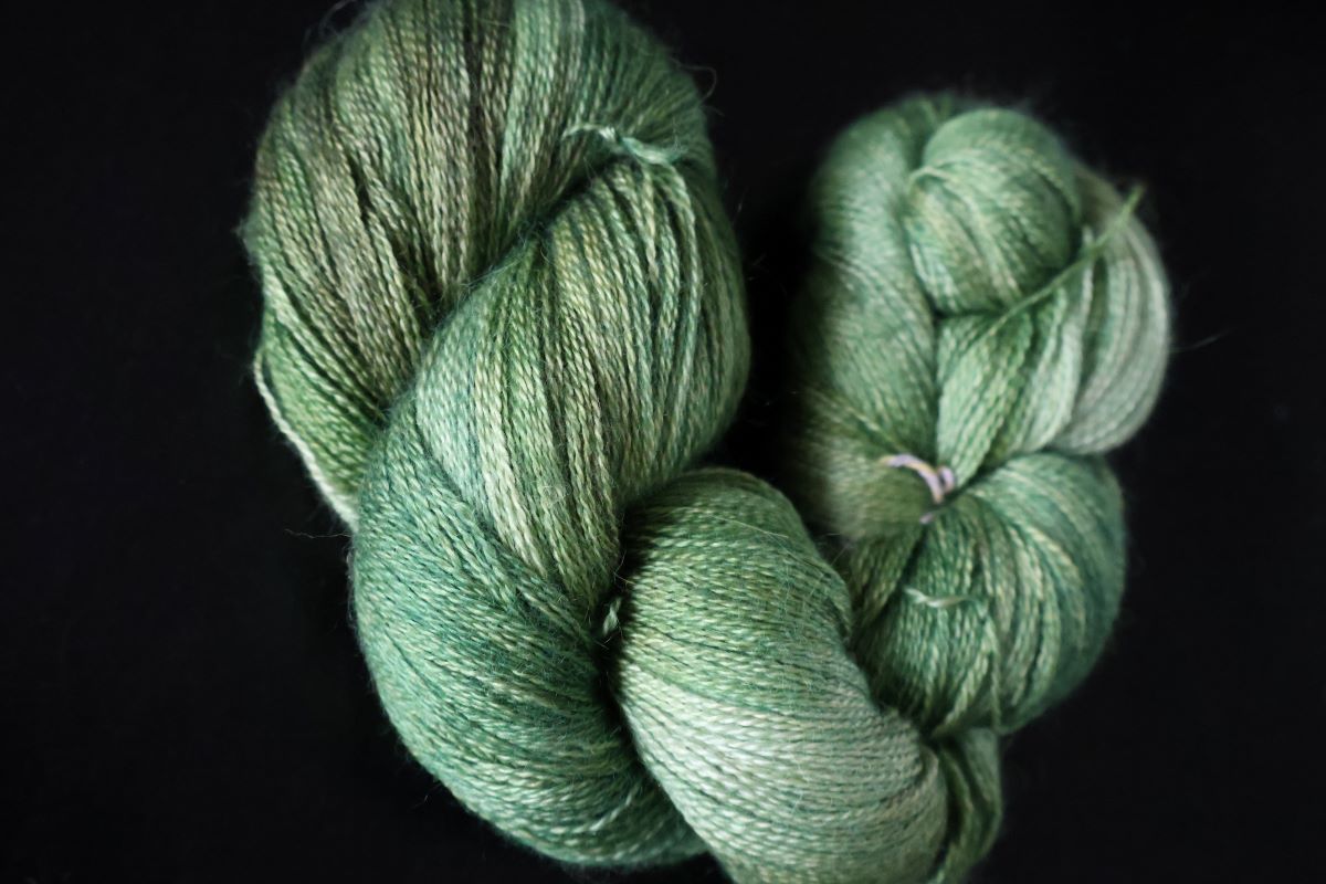 "Constable" 100G Baby Alpaca/Silk/Cashmere hand dyed Lace Weight Yarn
