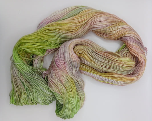 "Dahlia" 4 ply 100G Merino/bamboo/silk-   Hand Dyed