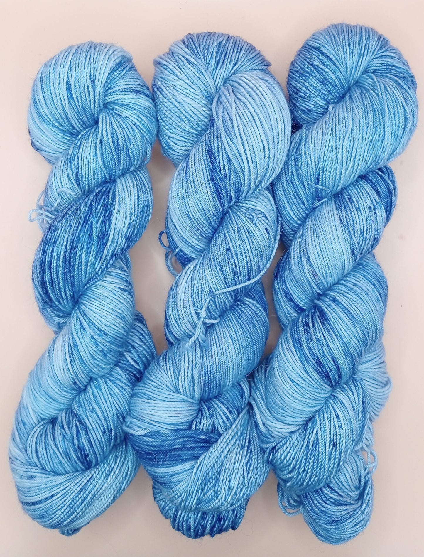 100G Merino/baby Alpaca/Silk hand dyed Yarn 4 Ply- "Larimar"