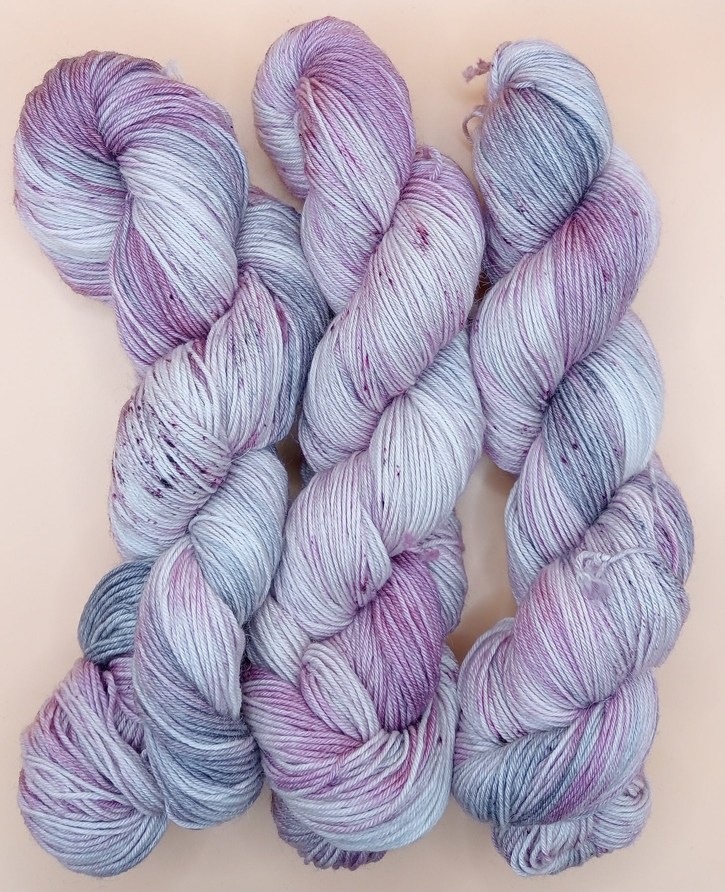 100G Merino/baby Alpaca/Silk hand dyed Yarn 4 Ply- "Cymbidium"