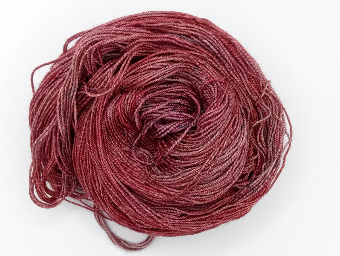 "Cordovan" - 4 ply - 100G Merino/Silk/Yak hand dyed luxury Yarn