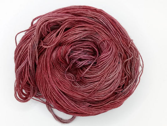 "Cordovan" - 4 ply - 100G Merino/Silk/Yak hand dyed luxury Yarn