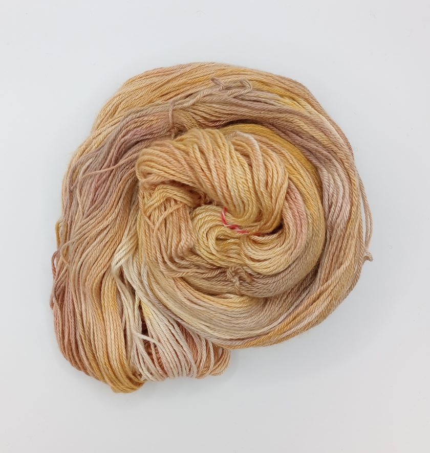 100G Merino/Silk hand dyed luxury Yarn 4 Ply- "Guilded Harvest"