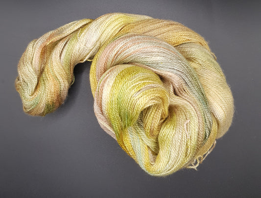 100G Merino/Silk hand dyed Lace weight Yarn- "Artemesia"