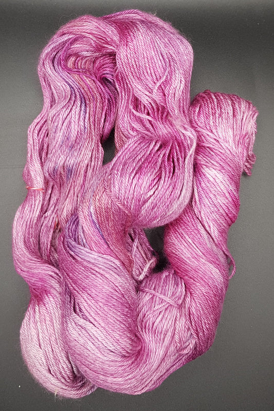 100G Merino/Silk hand dyed Yarn 4 Ply- "Flora"