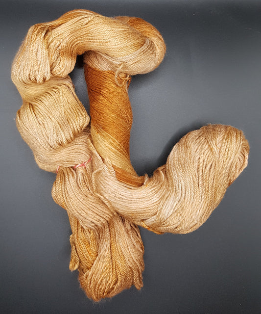 "Amber" - 100G Merino/Silk hand dyed Yarn 4 Ply