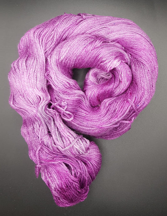 "Blackberry Sorbet" 100G Merino/Silk hand dyed Yarn 4 Ply