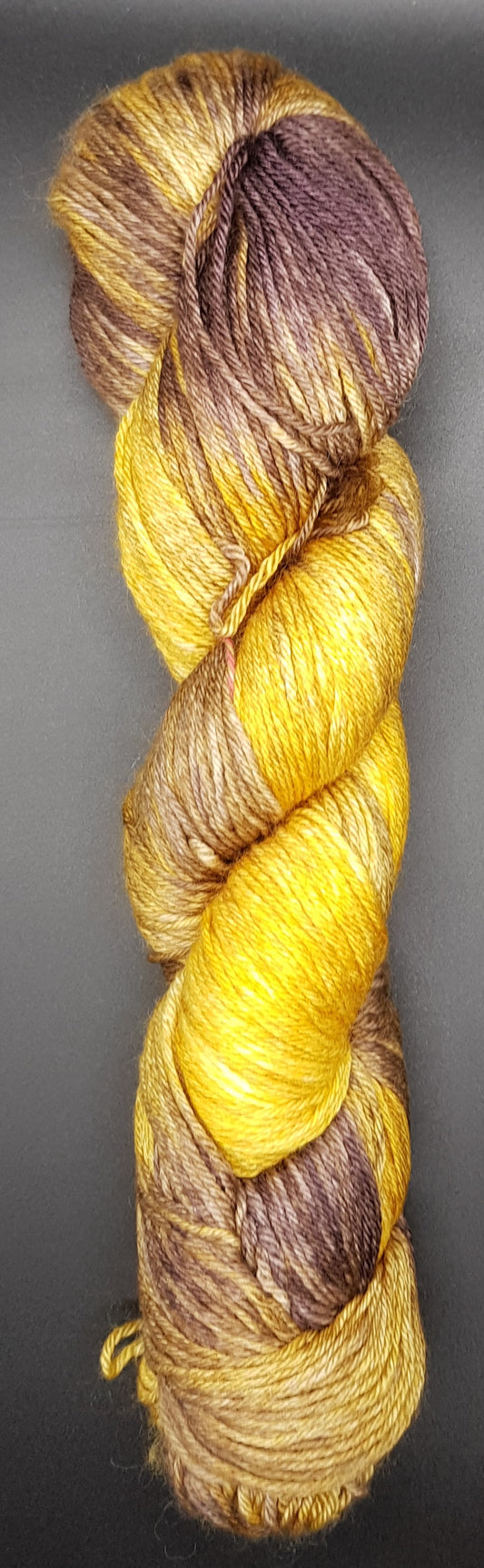 100G Bluefaced Leicester/Silk hand dyed 4 ply Yarn- "Chestnut"