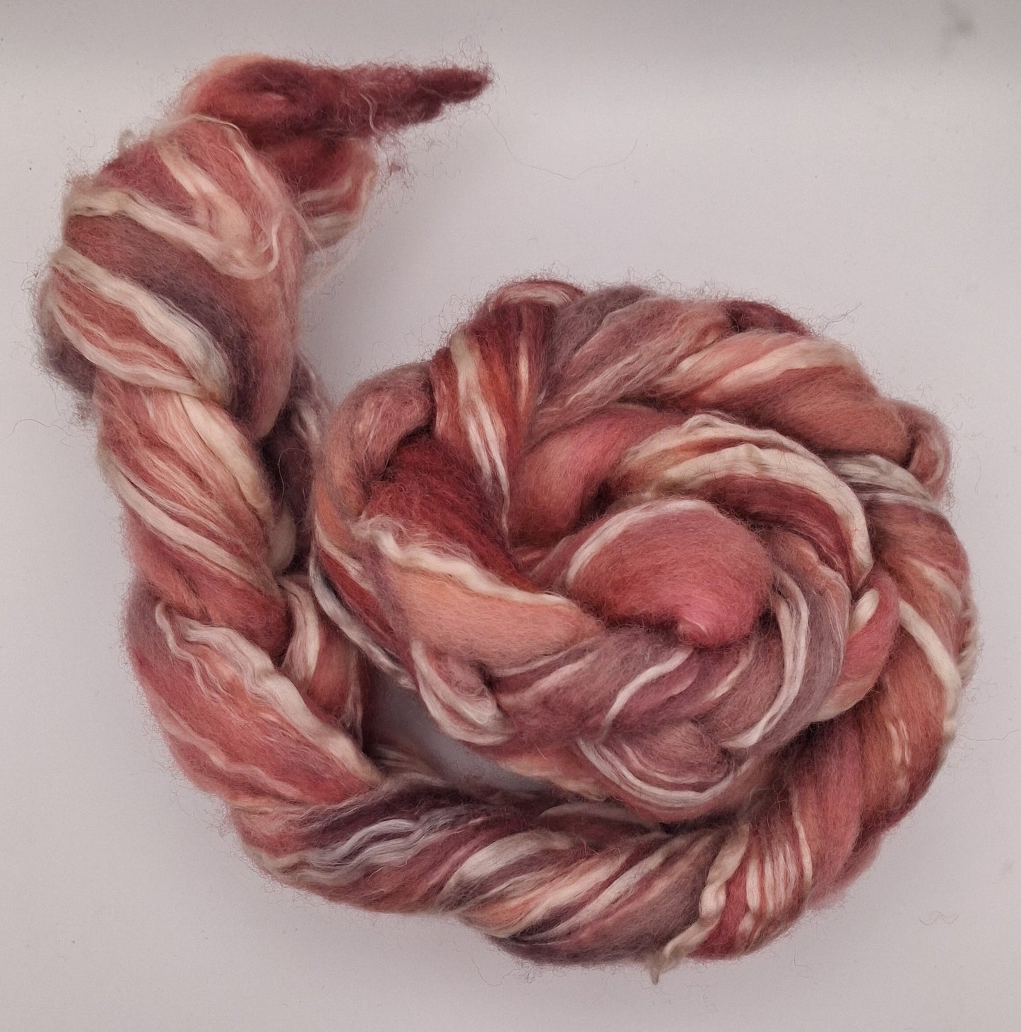 "Plum Puddin" 100G BFL Seacell Blend - hand dyed