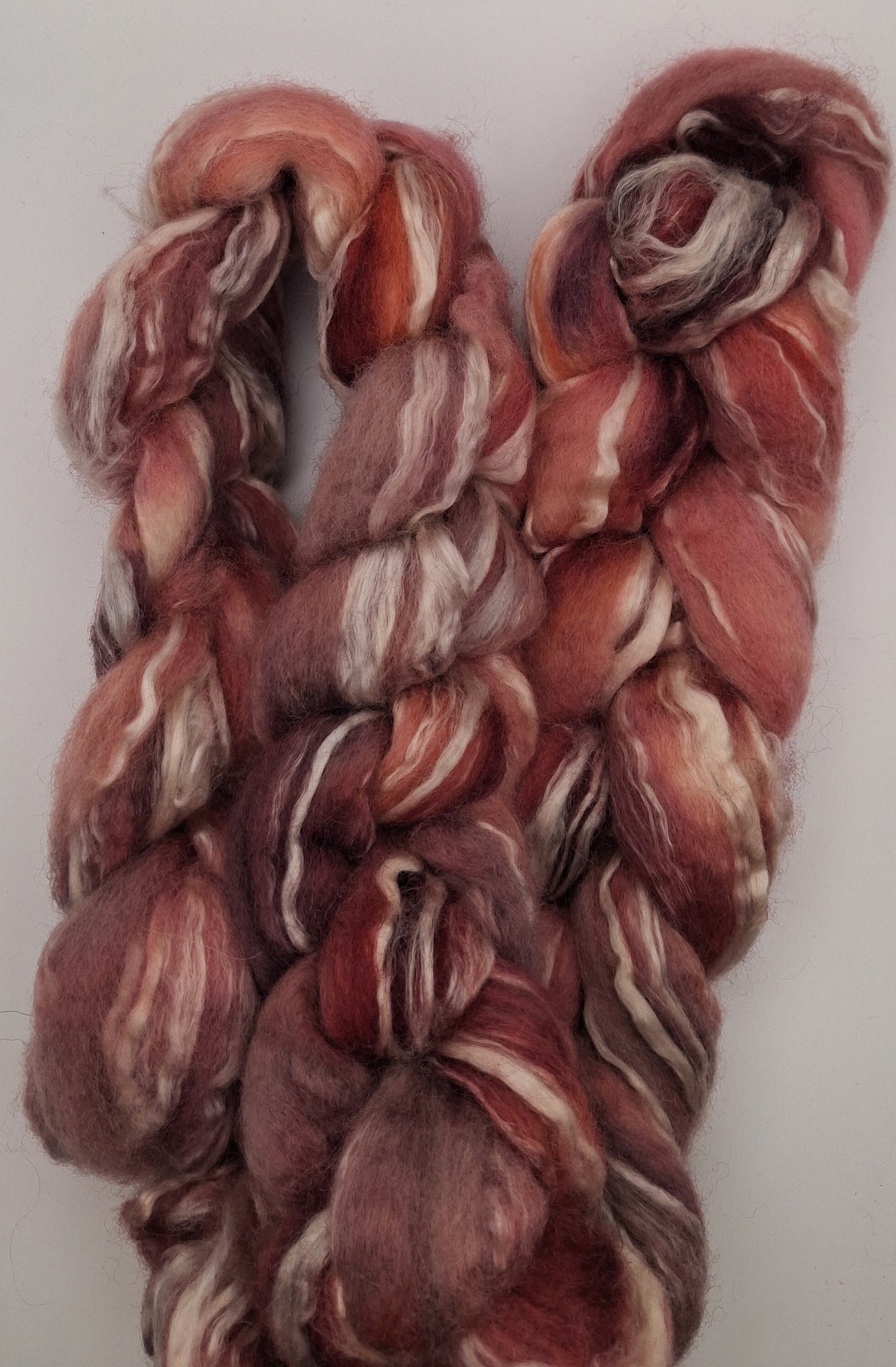 "Plum Puddin" 100G BFL Seacell Blend - hand dyed