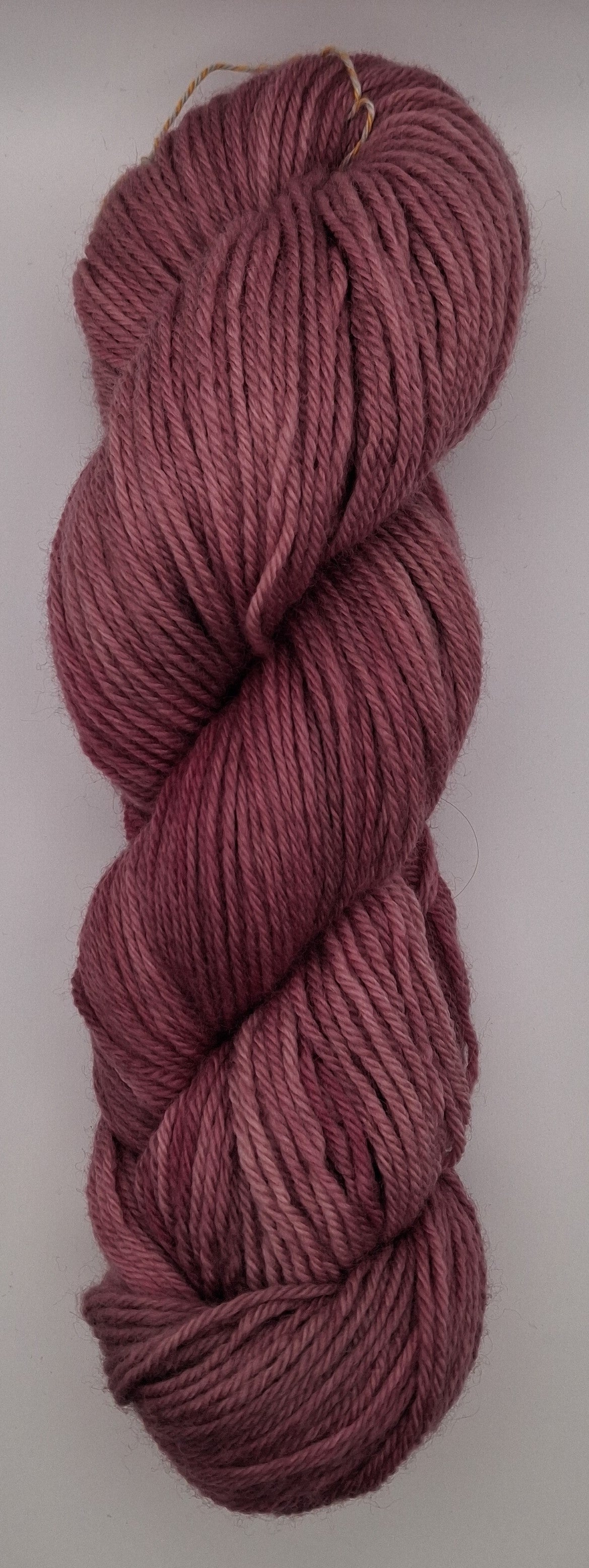 "Mauve Taupe" Organic hand dyed DK South American Merino Yarn