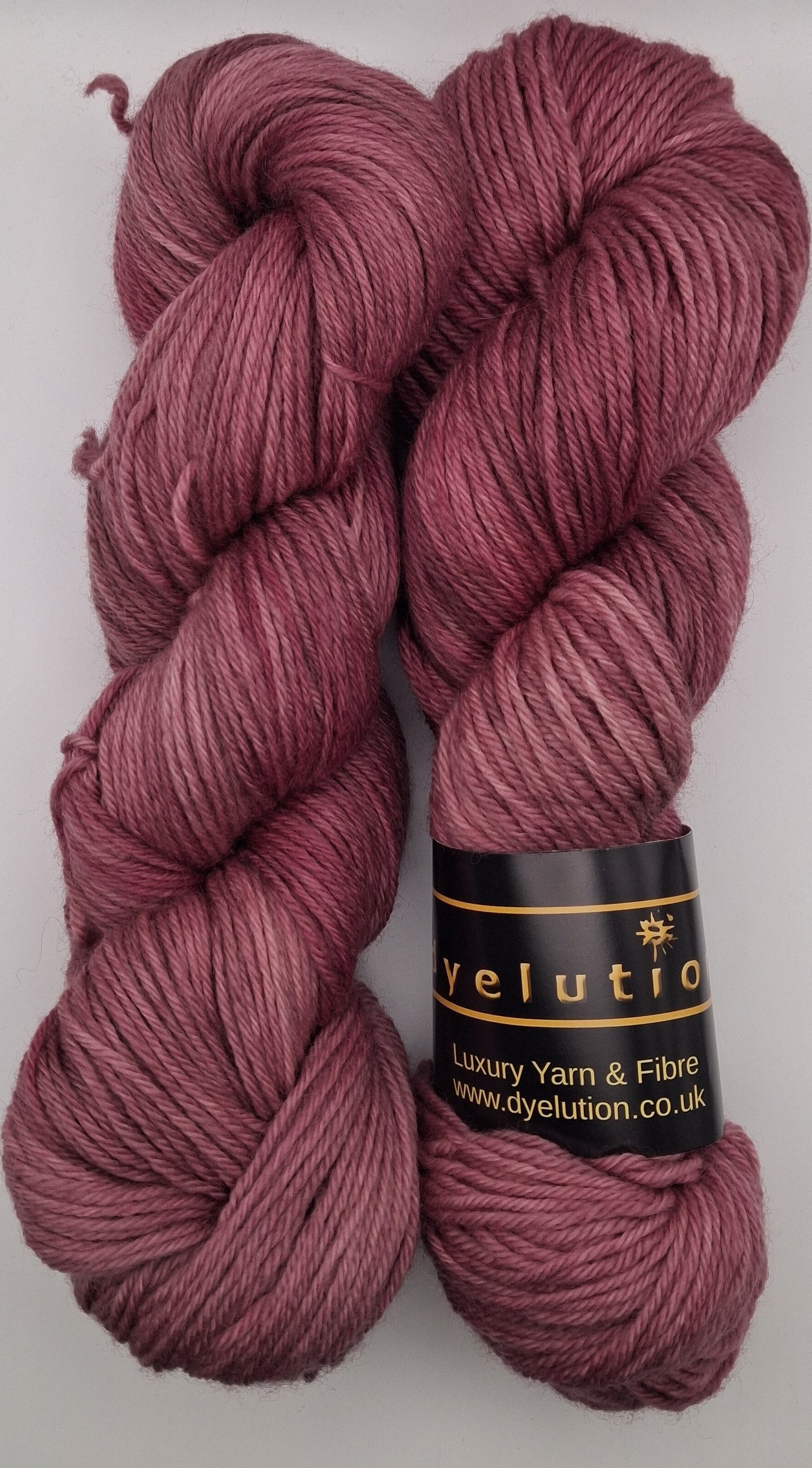 "Mauve Taupe" Organic hand dyed DK South American Merino Yarn