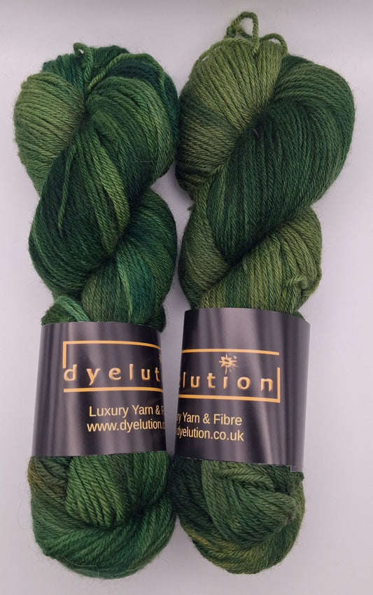 "Juniper" Organic hand dyed DK South American Merino Yarn **SALE**