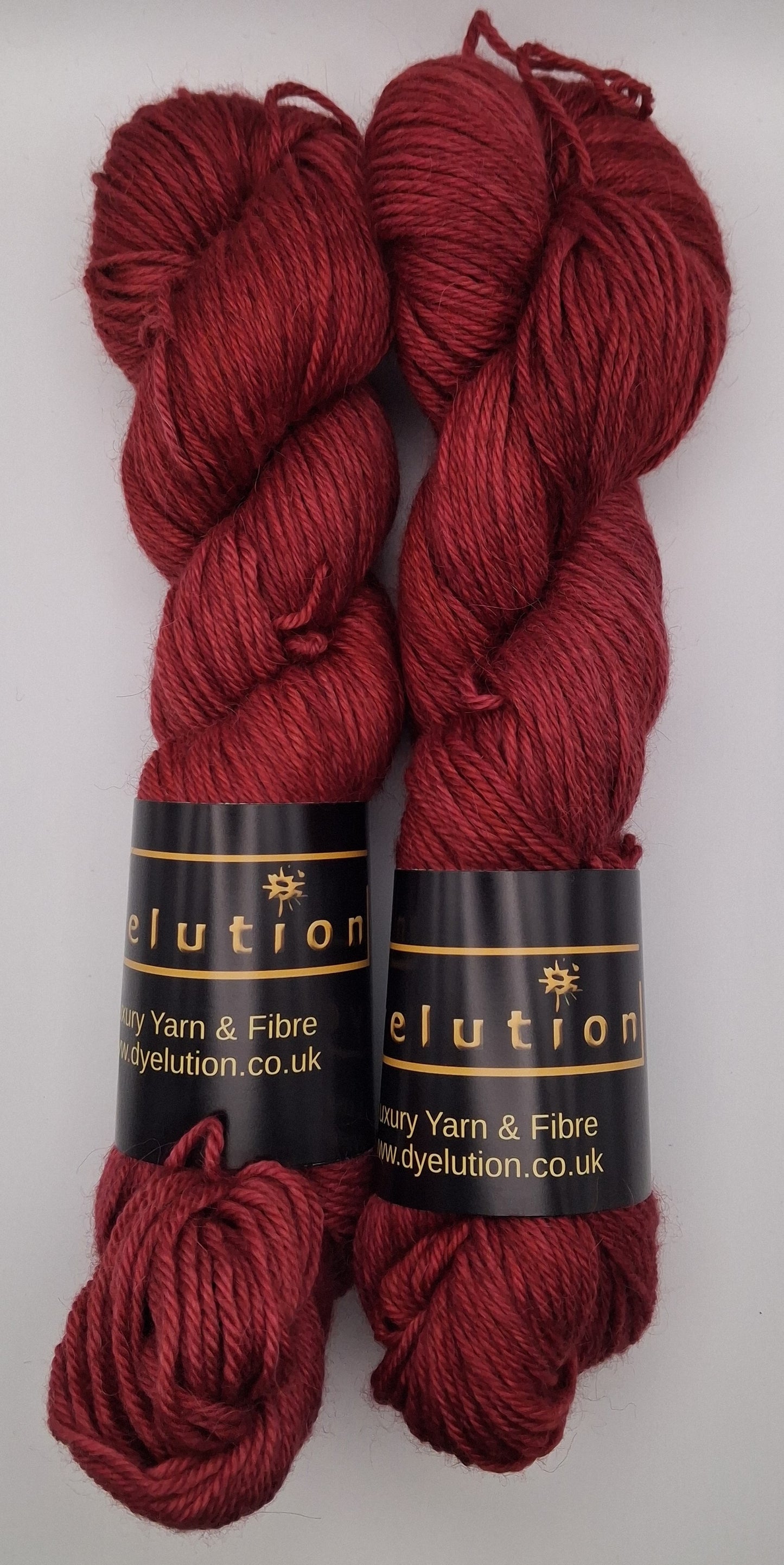 "Cardinal"  Alpaca/Silk/   Cashmere hand dyed DK Yarn