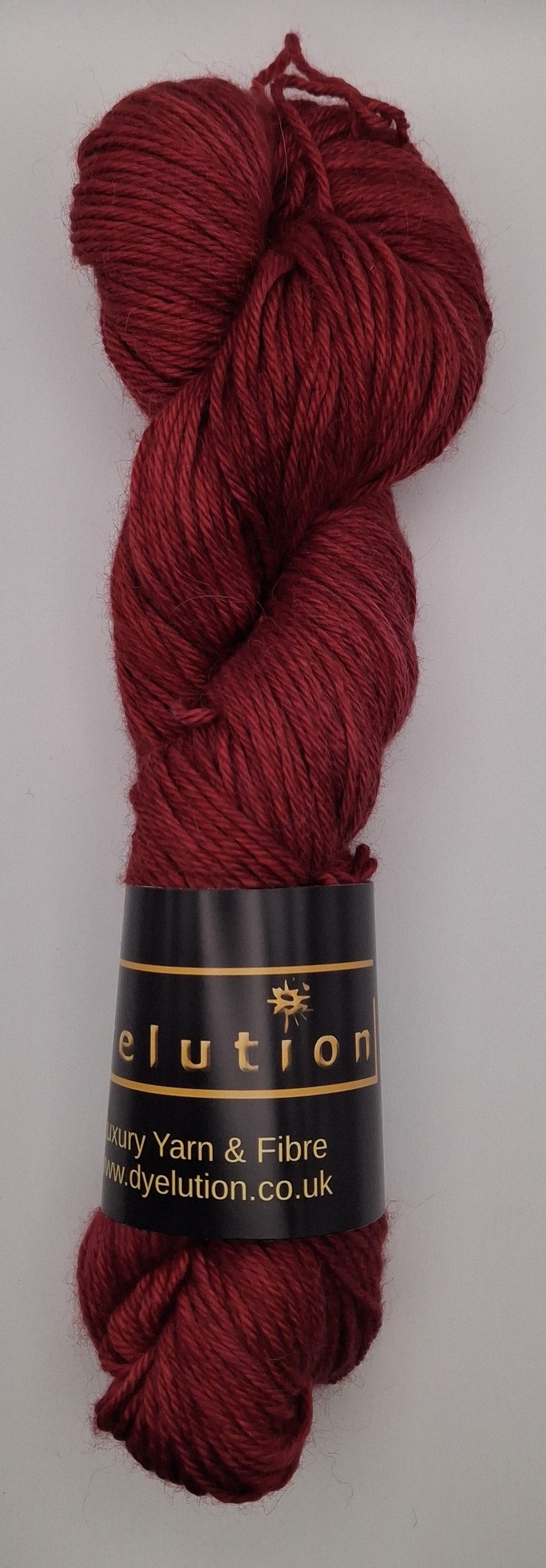"Cardinal"  Alpaca/Silk/   Cashmere hand dyed DK Yarn