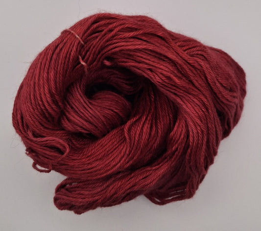 "Cardinal"  Alpaca/Silk/   Cashmere hand dyed DK Yarn