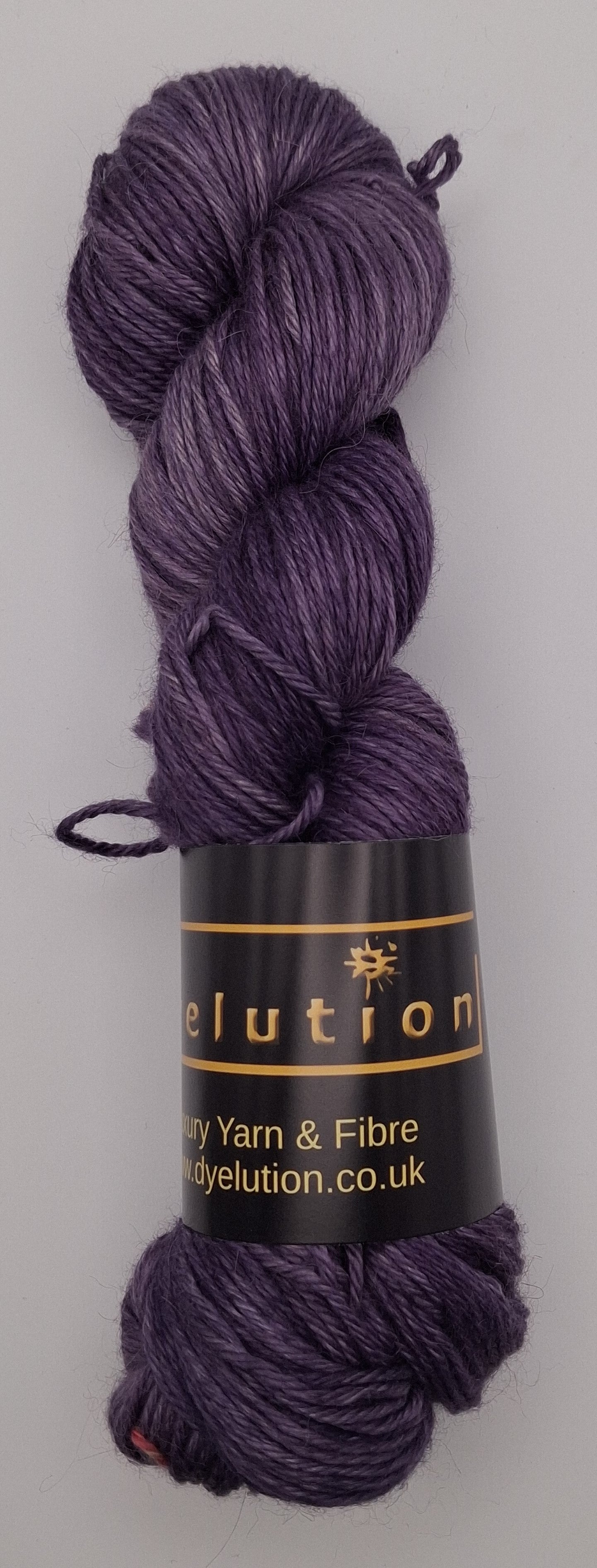 "Shadow Kiss" Alpaca/Silk/   Cashmere hand dyed DK Yarn