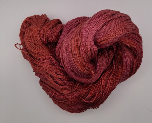 "Rowan Berry" - 100G Merino/Silk hand dyed Lace weight Yarn