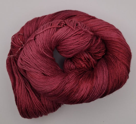 "Rosewood" 100G Merino/Silk hand dyed luxury Yarn 4 Ply