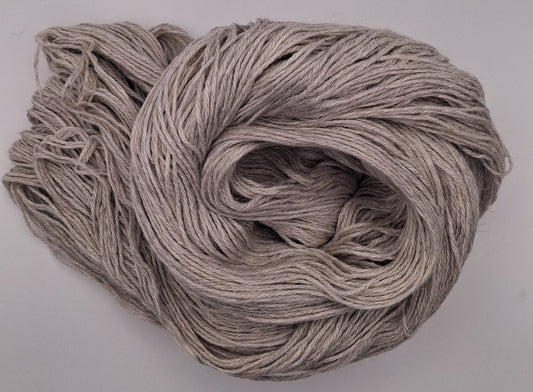 "Undyded natural grey" - 4 ply hand dyed yarn 100G Alpaca/Silk/   Cashmere