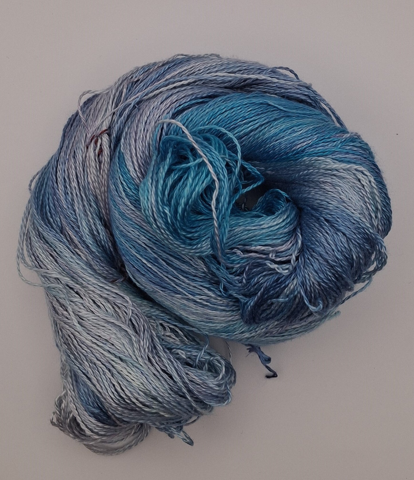 "Selkie"  Hand Dyed Lace weight 100G 'A' Grade Pure Mulberry Silk