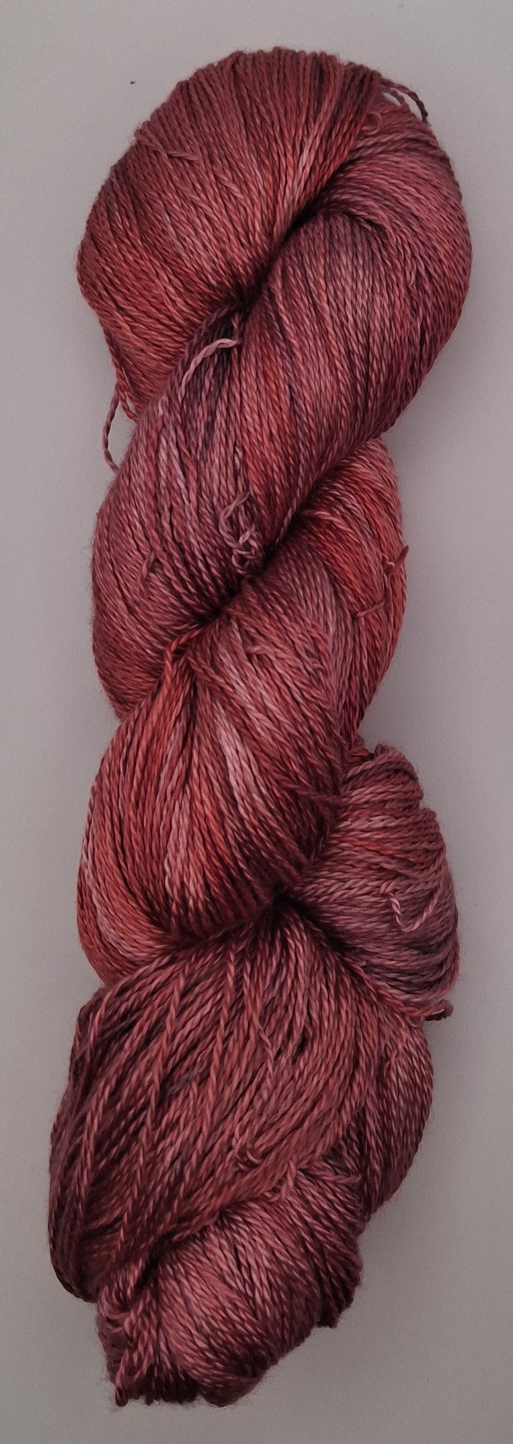 "Cherry"  Hand Dyed Lace weight 100G 'A' Grade Pure Mulberry Silk