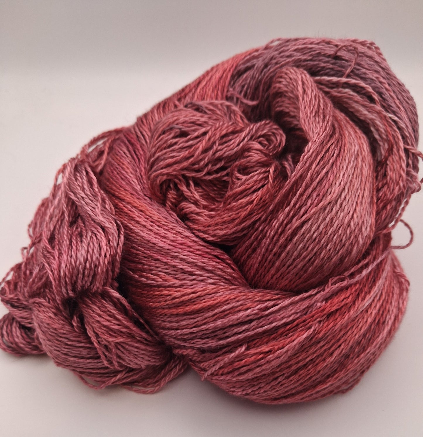 "Cherry"  Hand Dyed Lace weight 100G 'A' Grade Pure Mulberry Silk