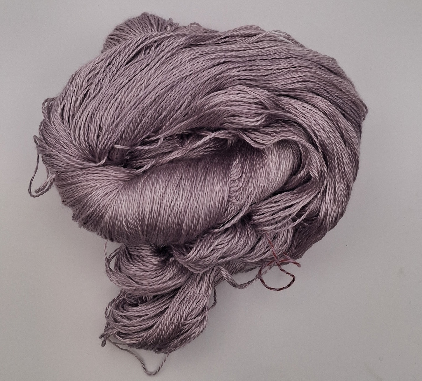 "Pewter Bloom"  Hand Dyed Lace weight 100G 'A' Grade Pure Mulberry Silk