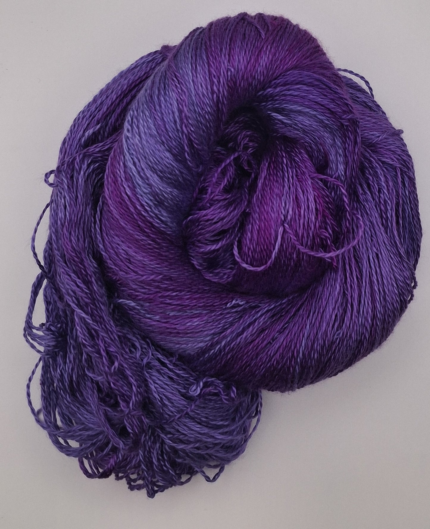 "Iris"  Hand Dyed Lace weight 100G 'A' Grade Pure Mulberry Silk