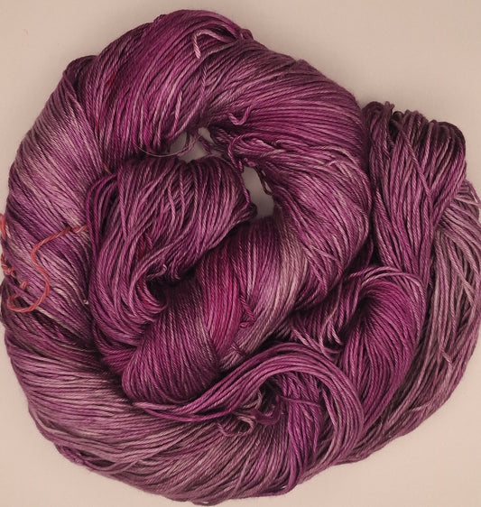 "Damson" - 4 ply 100G 'A' Grade Pure Mulberry Silk Hand dyed