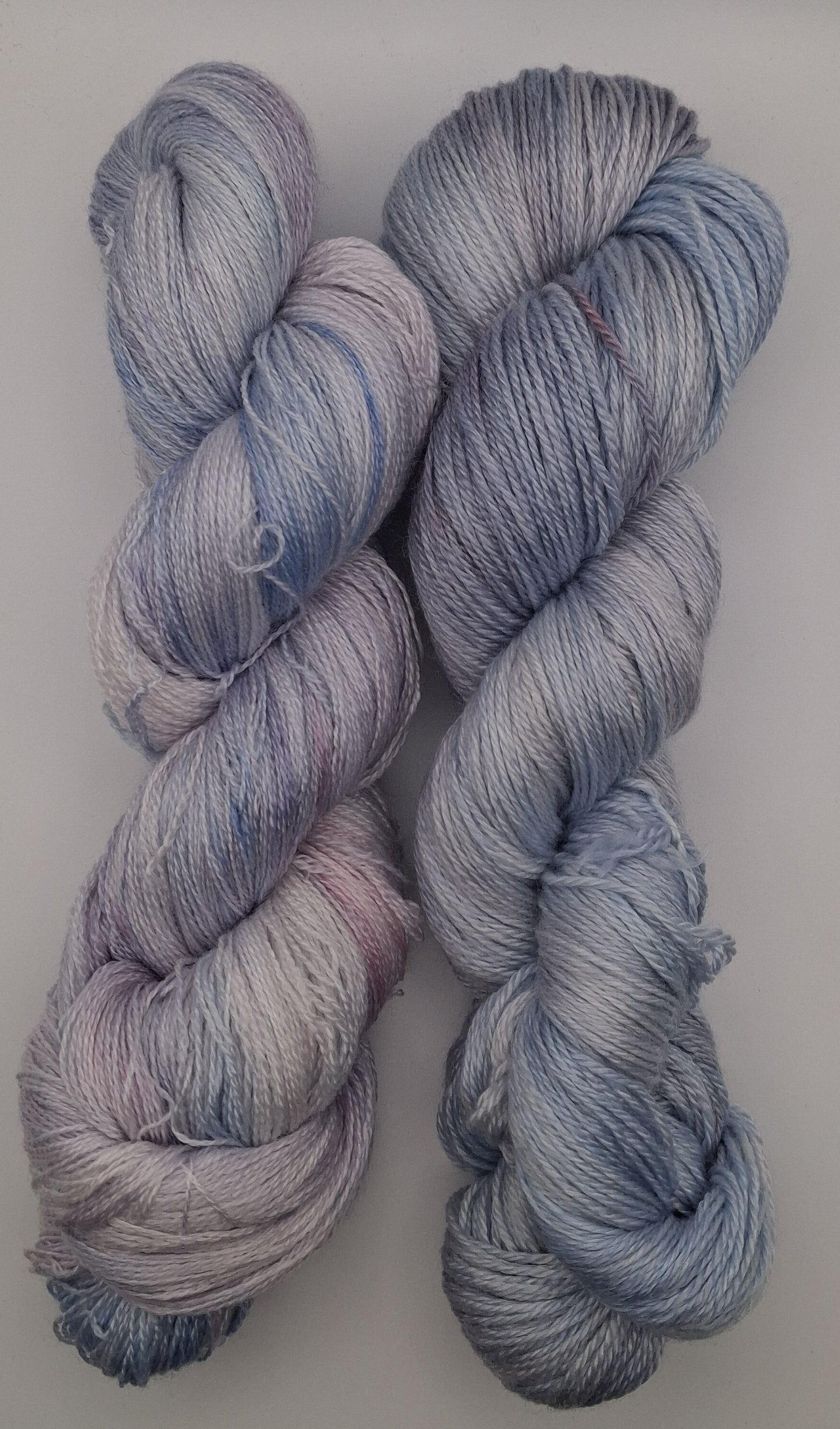 "whispering sky" 100G Merino/Tencel hand dyed luxury Lace Weight Yarn