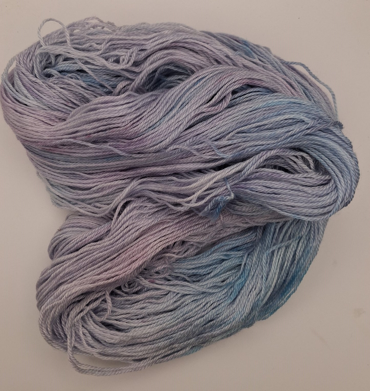 "Whispering sky" 100G Merino/Tencel hand dyed luxury Yarn 4 Ply