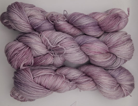 "Evening Bloom" 100G Merino/Tencel hand dyed luxury Yarn 4 Ply