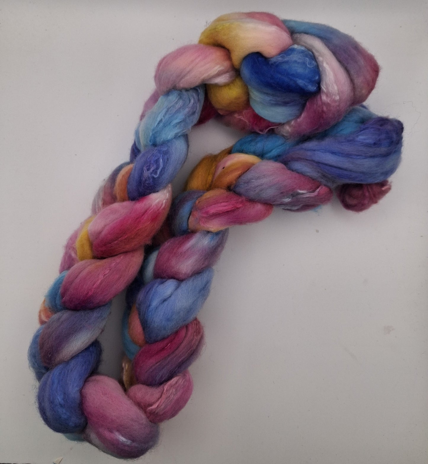 "Pastel Daydream" 100G Merino/Silk hand dyed fibre combed top