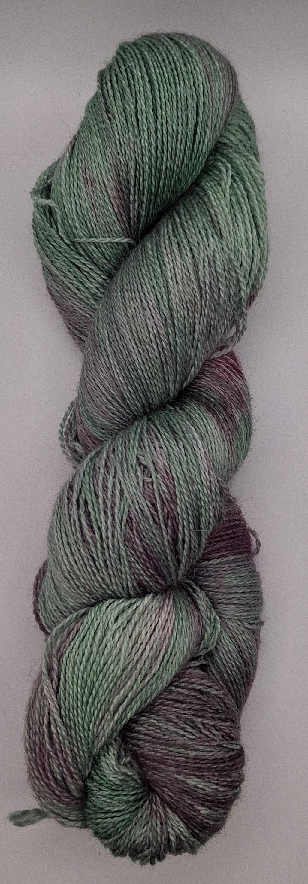 "Blue Lagoon" 100G Alpaca/Silk hand dyed Lace Weight Yarn