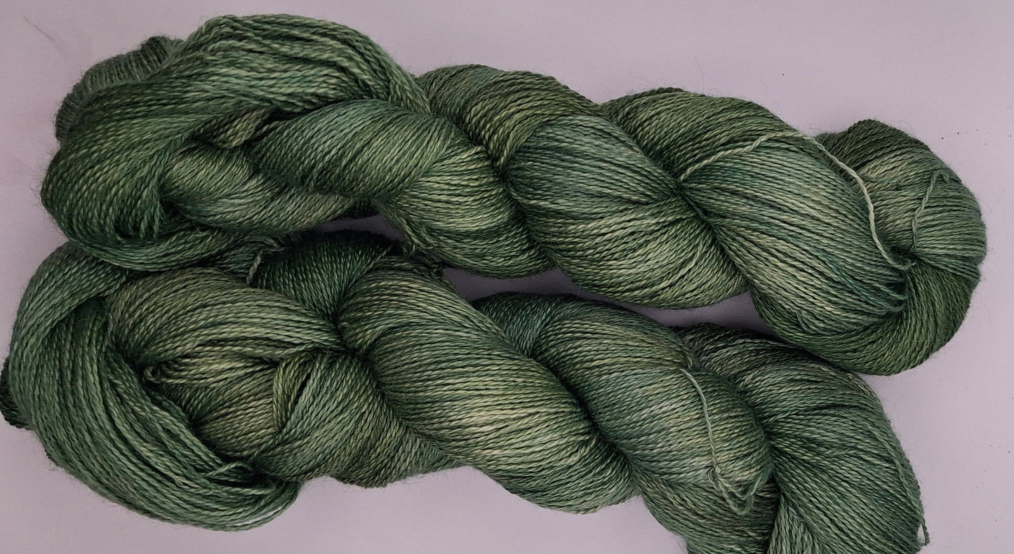 "Constable" 100G Alpaca/Silk hand dyed Lace Weight Yarn