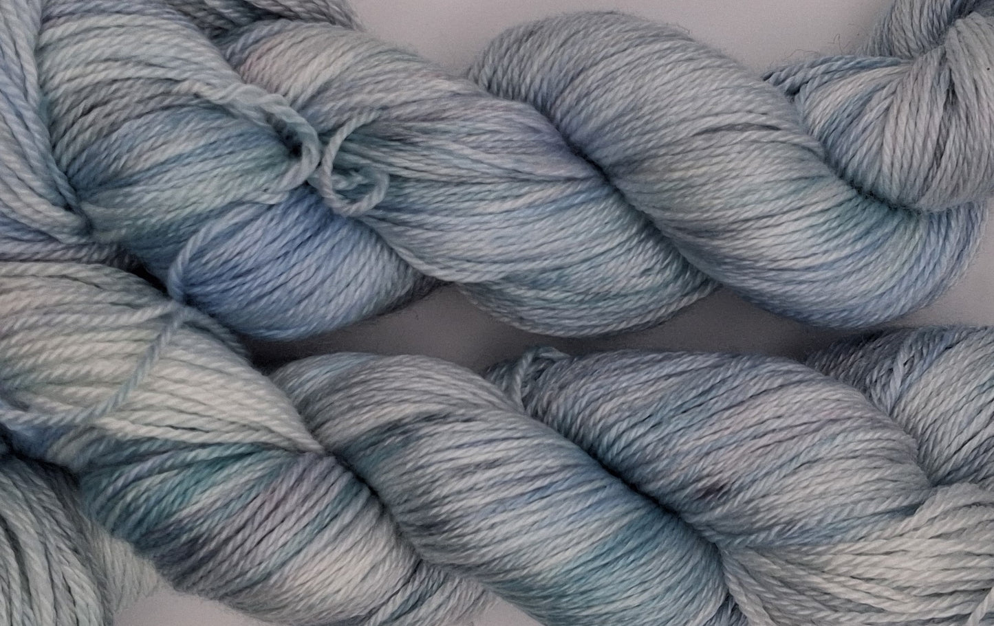 "Glacial Light" 100G Merino/Tencel hand dyed luxury Yarn 4 Ply
