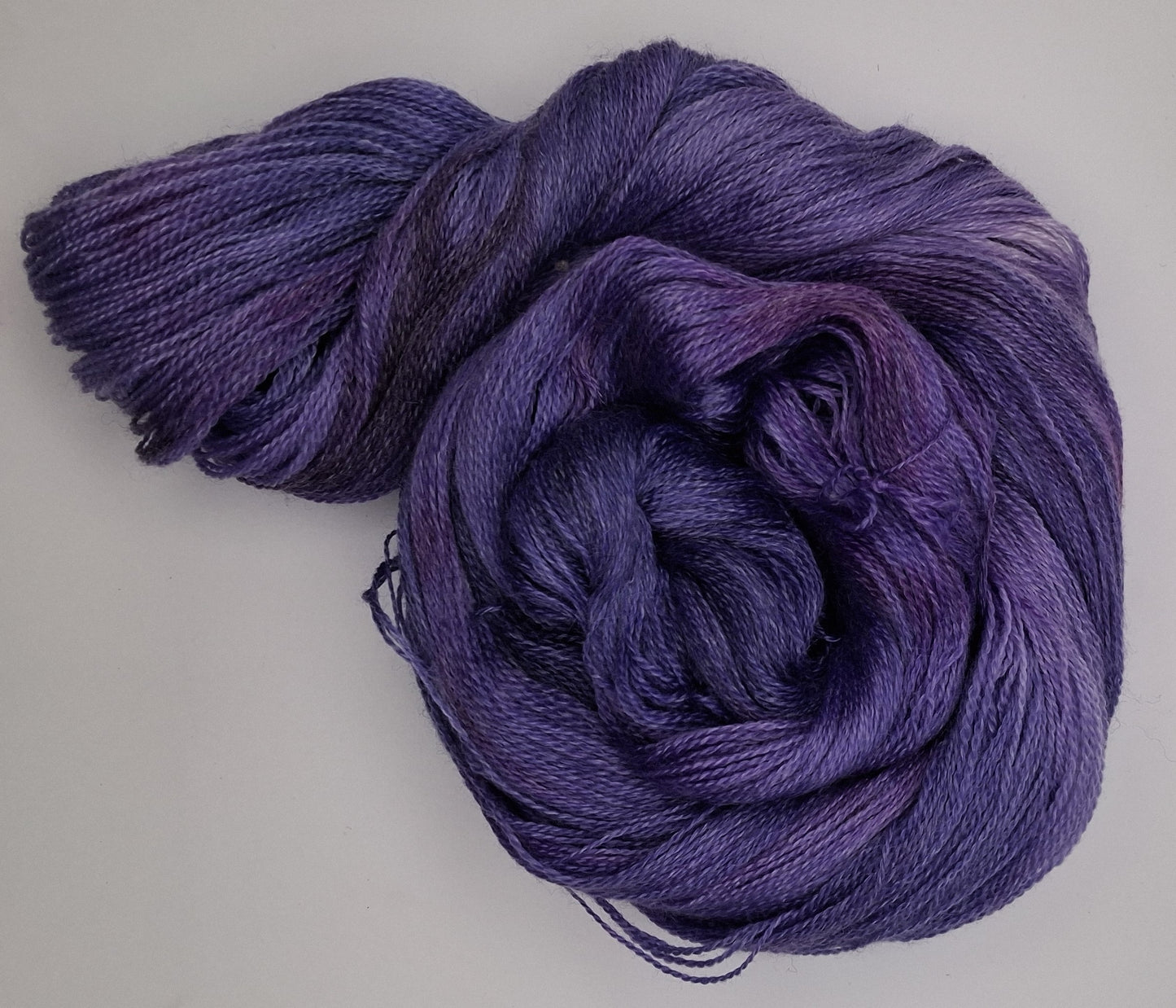 "Iris" 100G Merino/Tencel hand dyed luxury Lace Weight Yarn
