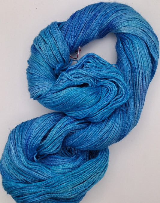 "Glacial Light" - 100G Merino/Silk hand dyed Yarn 4 Ply