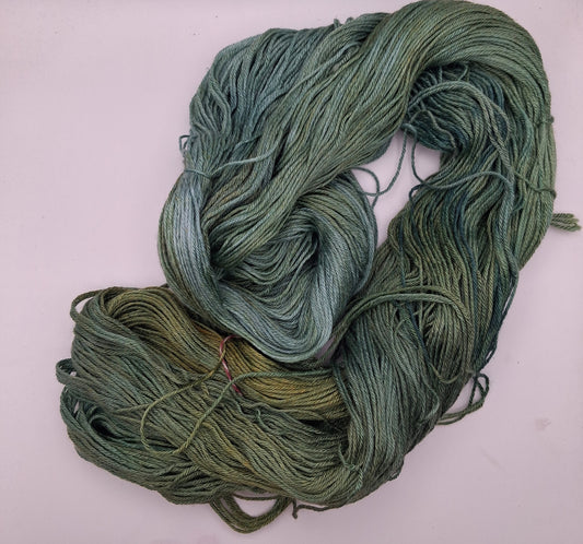 "Cypress" - 100G Merino/Silk hand dyed Yarn 4 Ply