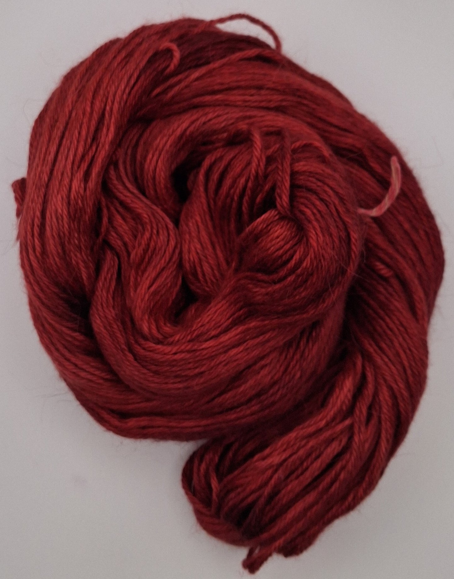 "Cardinal"  Alpaca/Silk/   Cashmere hand dyed DK Yarn