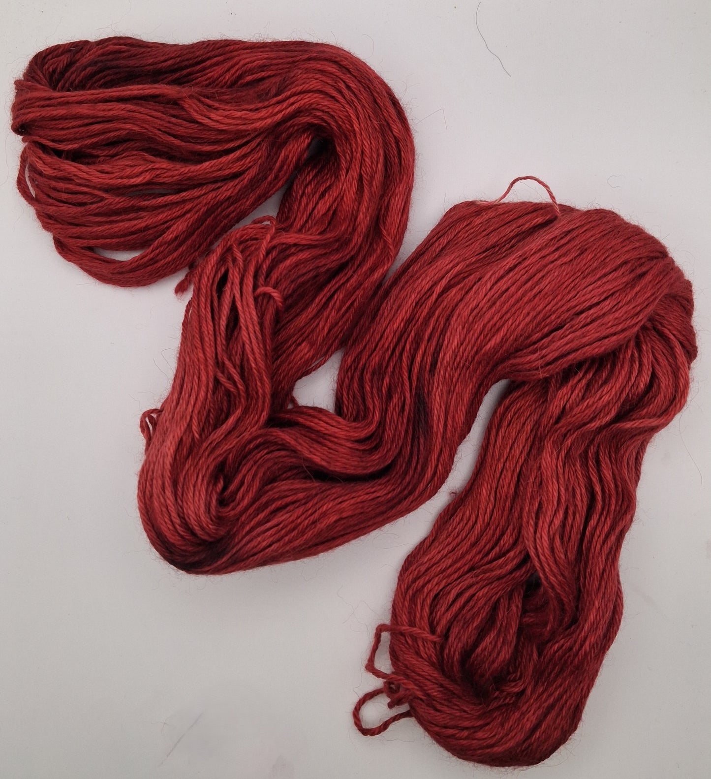 "Cardinal"  Alpaca/Silk/   Cashmere hand dyed DK Yarn