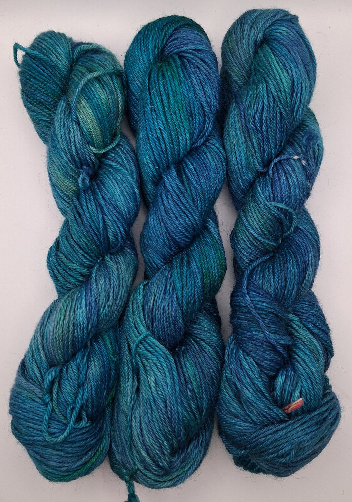 "Lapis" Alpaca/Silk/   Cashmere hand dyed DK Yarn