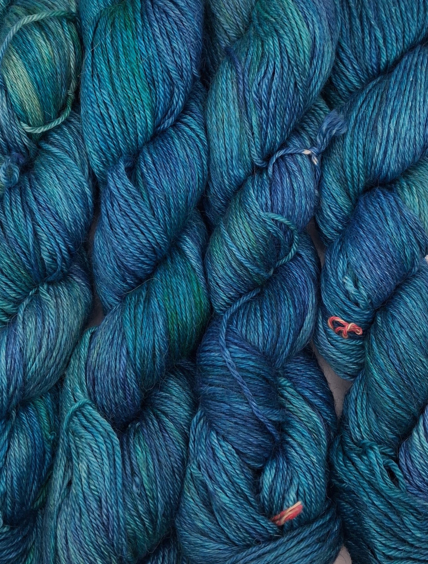 "Lapis" Alpaca/Silk/   Cashmere hand dyed DK Yarn