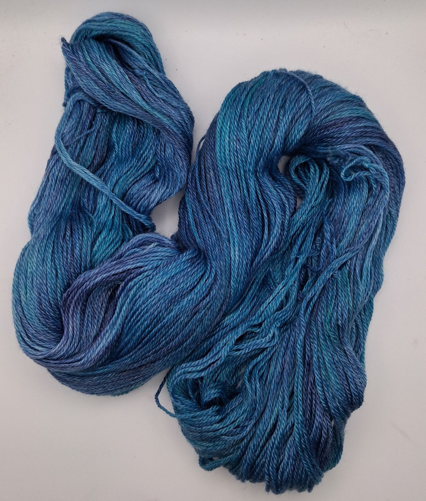 "Lapis" 100G Merino/Tencel hand dyed luxury Yarn 4 Ply