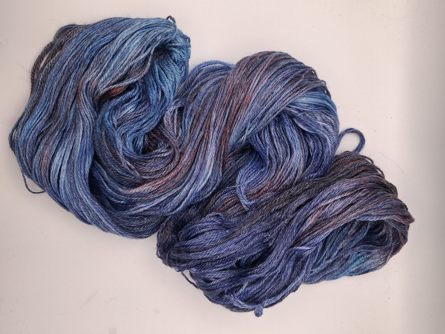 100G Merino/Tencel hand dyed luxury Yarn DK- "Blue Haze"