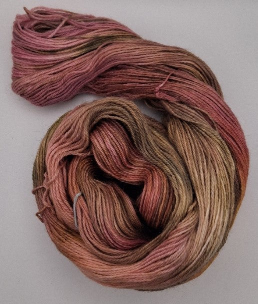"Fallen Leaves" 4 ply hand dyed yarn 100G Alpaca/Silk/   Cashmere
